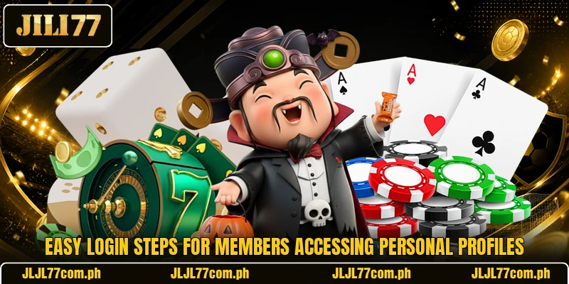 Easy login steps for members accessing personal profiles