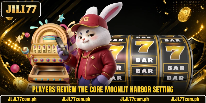 Players review the core Moonlit Harbor setting Players review the core Moonlit Harbor setting